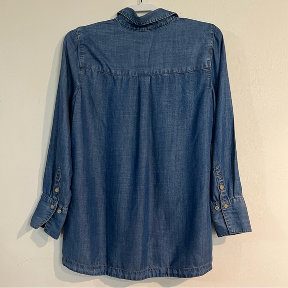 Chicos Touch Of Cool Denim Tunic size 0 - Picture 6 of 11